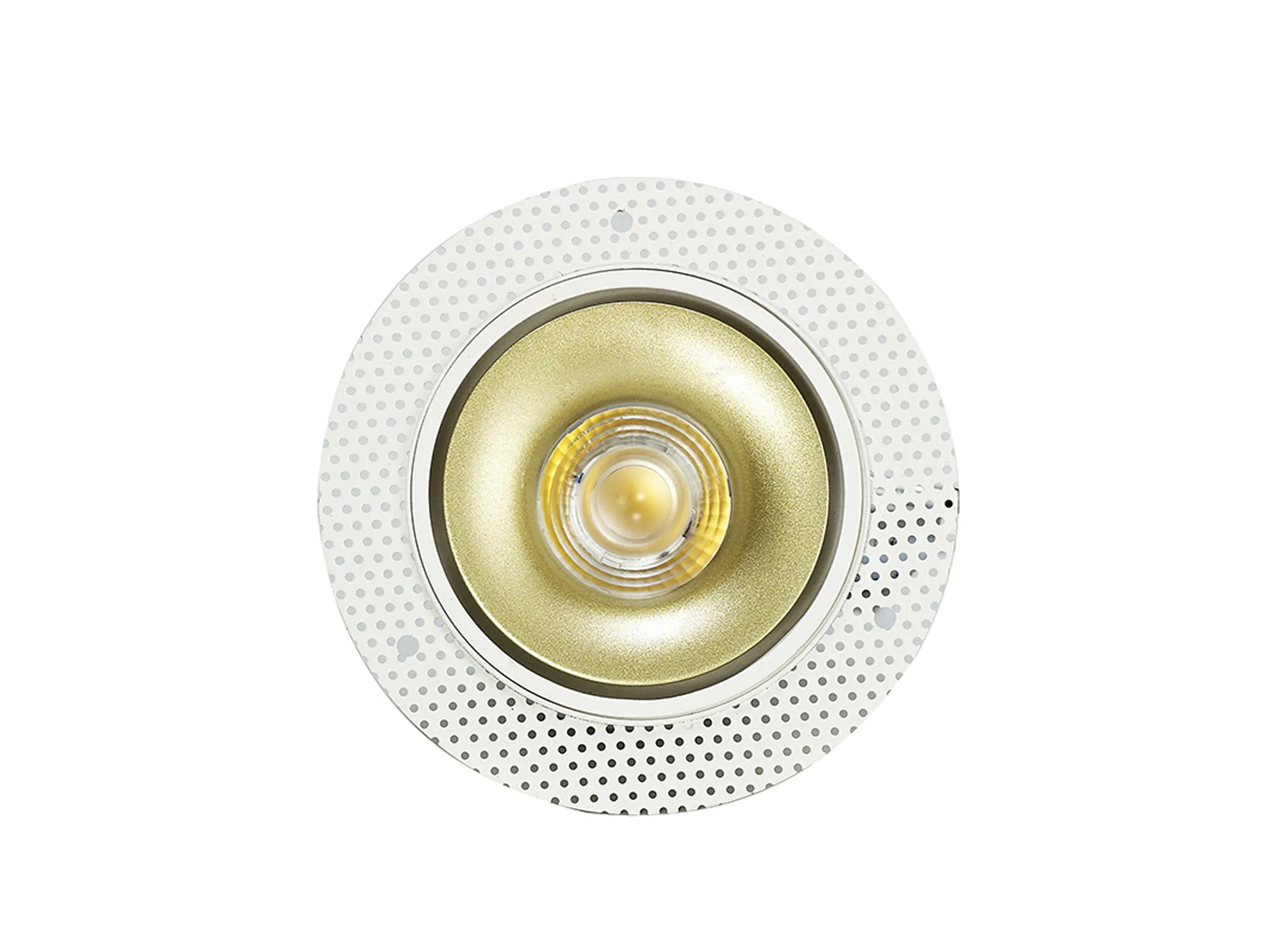 Bolor T 9 Tridonic Powered 9W 2700K 770lm 36° CRI>90 LED Engine White/Gold Trimless Fixed Recessed Spotlight, IP20 DM202079  Dlux Bolor T 9
